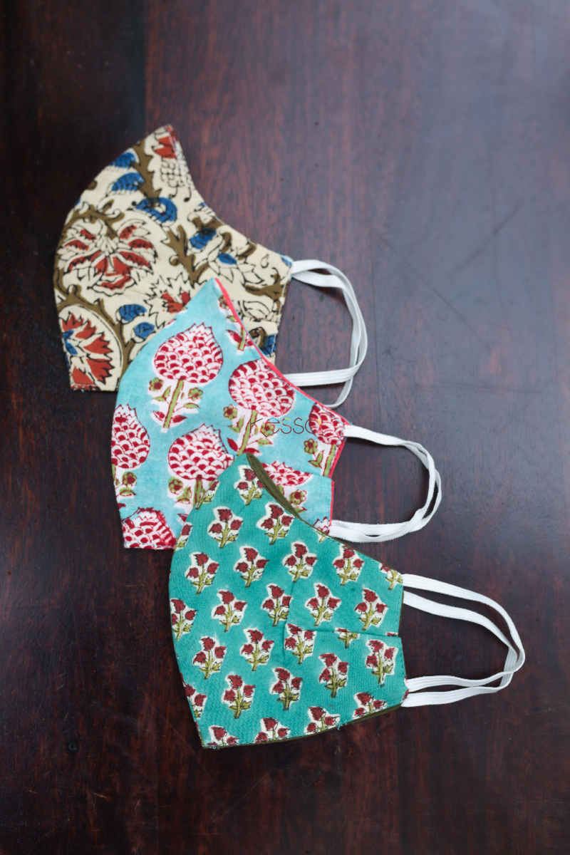Image for Kusvaa Kfm11 Cotton Printed Face Masks Set Of 3 Featured