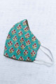 Image for Kusvaa Kfm11 Cotton Printed Face Masks Set Of 3 Turquoise