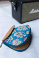 Image for Kusvaa Pia08 Beher Blue Batwa With Hand Block Print Closeup