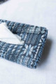 Image for Kusvaa Pia12 Neelam Blue Tissue Dispenser Closeup