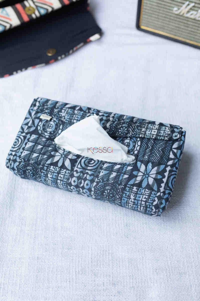 Image for Kusvaa Pia12 Neelam Blue Tissue Dispenser Featured