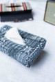 Image for Kusvaa Pia12 Neelam Blue Tissue Dispenser Look