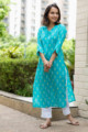 Image for Kusvaa Taf57 Gagan Kurta With Ikkat Print Look 1