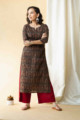 Image for Kusvaa Taf58 Sariya Kurta With Hand Block Print Front