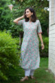 Image for Kusvaa Vcr54 Rabiya Straight Kurta With Floral Print Look