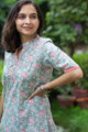 Image for Kusvaa Vcr54 Rabiya Straight Kurta With Floral Print Side