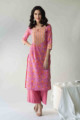 Image for Kusvaa Vcr57 Aygul Kurta Dupatta Set With Aari, Mirror And Tikki Work Front
