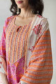 Image for Kusvaa Vcr57 Aygul Kurta Dupatta Set With Aari, Mirror And Tikki Work Neck