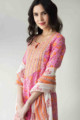 Image for Kusvaa Vcr57 Aygul Kurta Dupatta Set With Aari, Mirror And Tikki Work Side
