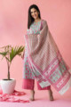 Image for Kusvaa Vcr61 Arokya Kurta And Dupatta Set With Hand Block Print Dupatta