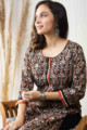 Image for Kusvaa Vcr62 Khuloos Kurta With Hand Block Print Closeup