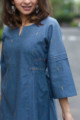 Image for Kusvaa Ws714 Vyoma Short Kurti With Bead Embellishments Closeup