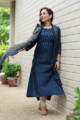 Image for Kusvaa Ws716 Jemisha Kurta With Kantha And Sequin Details Look 1 1