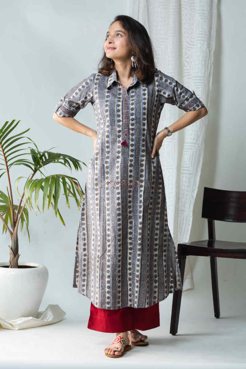 Image for Kusvaa Ws720 Funkaar Semi A Line Kurta Look
