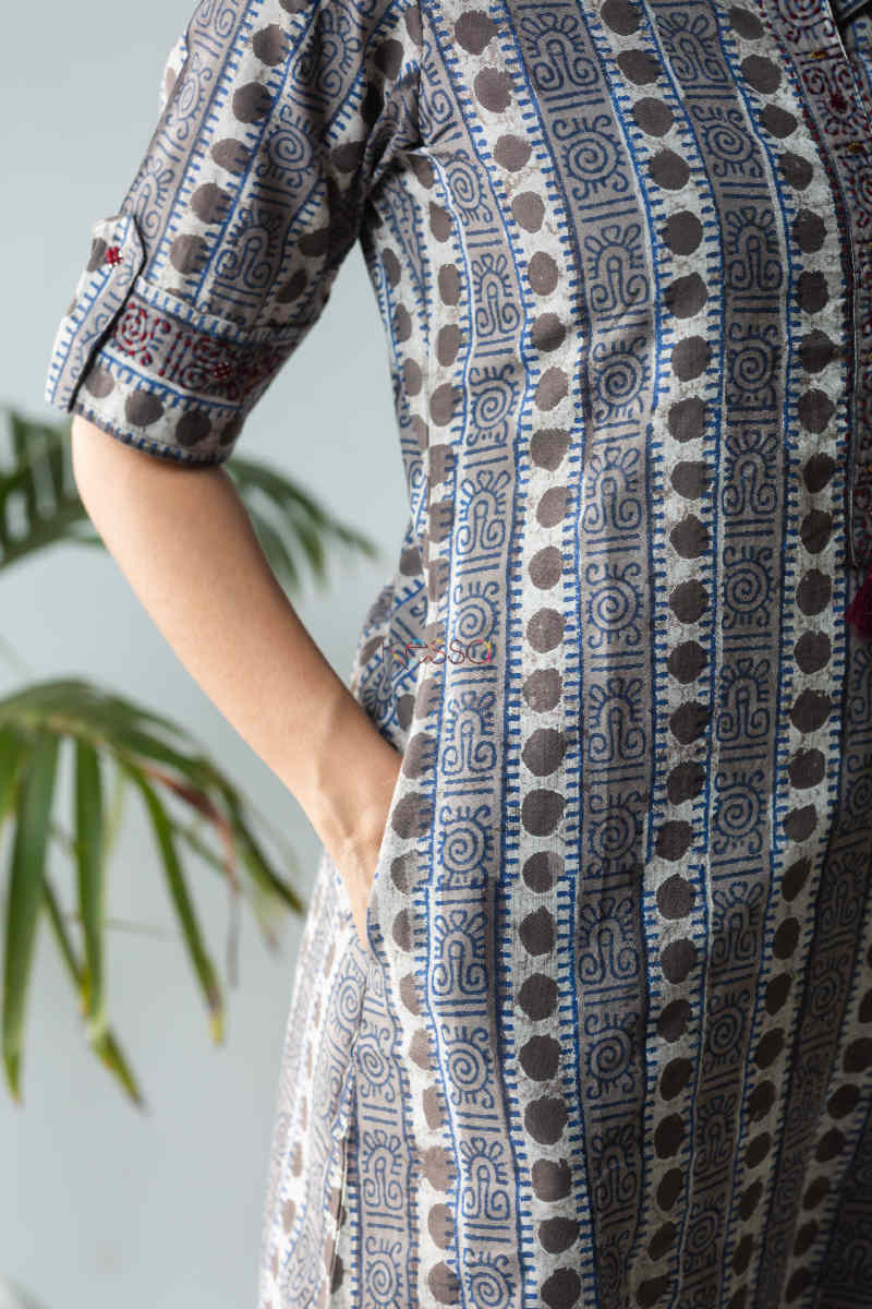 Image for Kusvaa Ws720 Funkaar Semi A Line Kurta Pocket