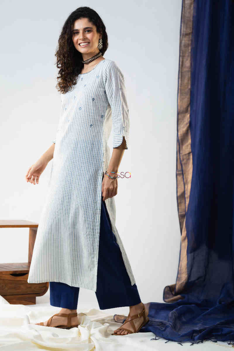 Image for Kusvaa Ws723 Ibtida Straight Kurta 1 Side