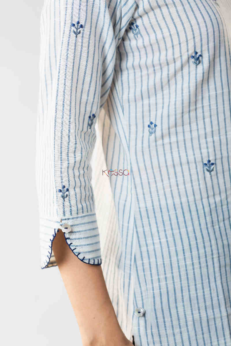Image for Kusvaa Ws723 Ibtida Straight Kurta 1 Sleeve