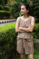 Image for Kusvaa Wsr215 Avanika Top And Shorts Set With Hand Block Print Front