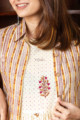 Image for Kusvaa Wsr220 Nawaazish Dress Jacket With Hand Block Print 1 Closeup