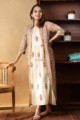 Image for Kusvaa Wsr220 Nawaazish Dress Jacket With Hand Block Print 1 Look