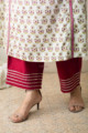 Image for Kusvaa Wsr225 Shaakh Kurta With Hand Block Print Bottom