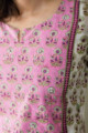 Image for Kusvaa Wsr225 Shaakh Kurta With Hand Block Print Clloseup
