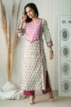 Image for Kusvaa Wsr225 Shaakh Kurta With Hand Block Print Look