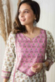 Image for Kusvaa Wsr225 Shaakh Kurta With Hand Block Print Top