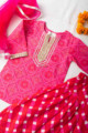 Image for Kusvaa Aj28 Gulnaar Leheriya Salwar Kurta Dupatta Set Top