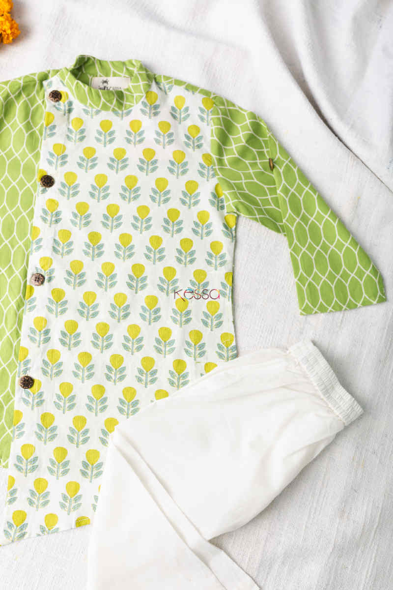 Image for Kusvaa Aj30 Kian Kurta And Pajama Set Top