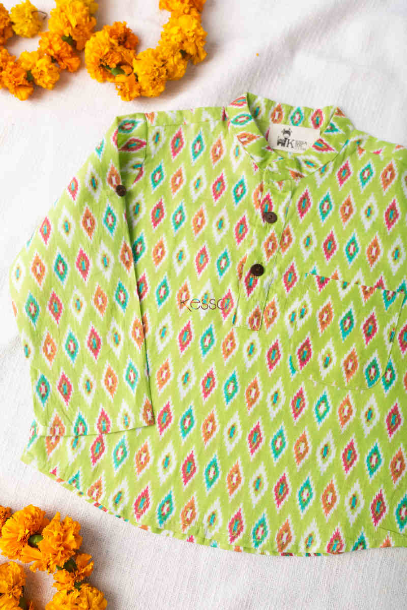 Image for Kusvaa Aj33 Basha Kids Kurta Look