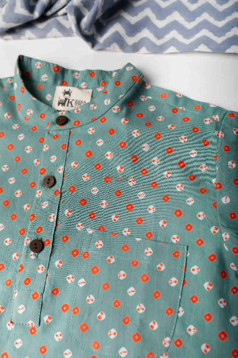 Image for Kusvaa Aj36 Dhairaya Kurta 1 Closeup