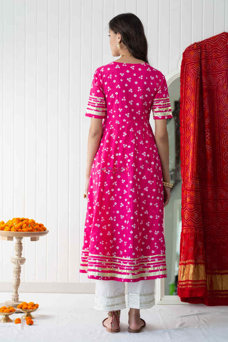 Image for Kusvaa Avdaf62 Malika Kalidaar Kurta Back