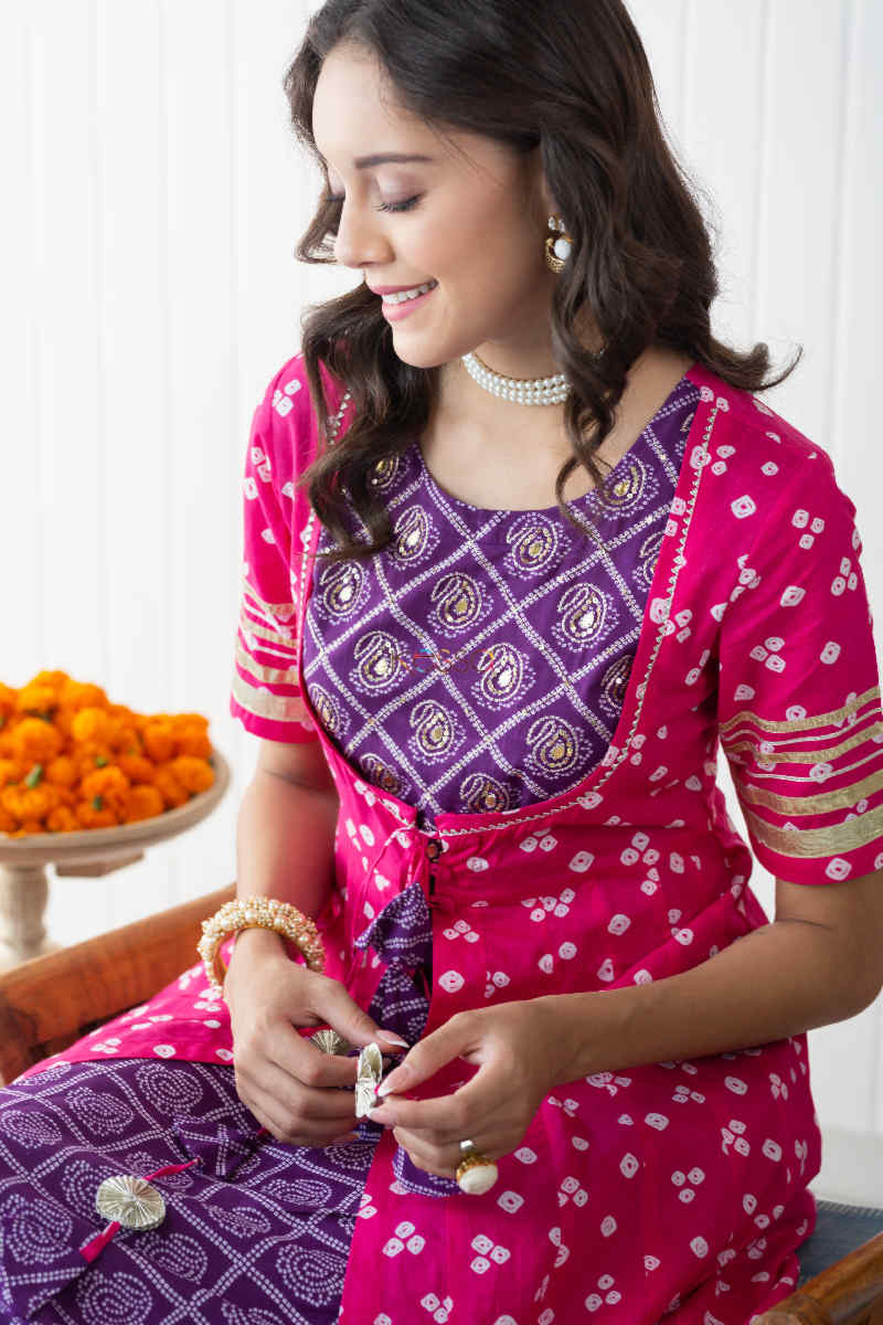 Image for Kusvaa Avdaf62 Malika Kalidaar Kurta Sitting 1
