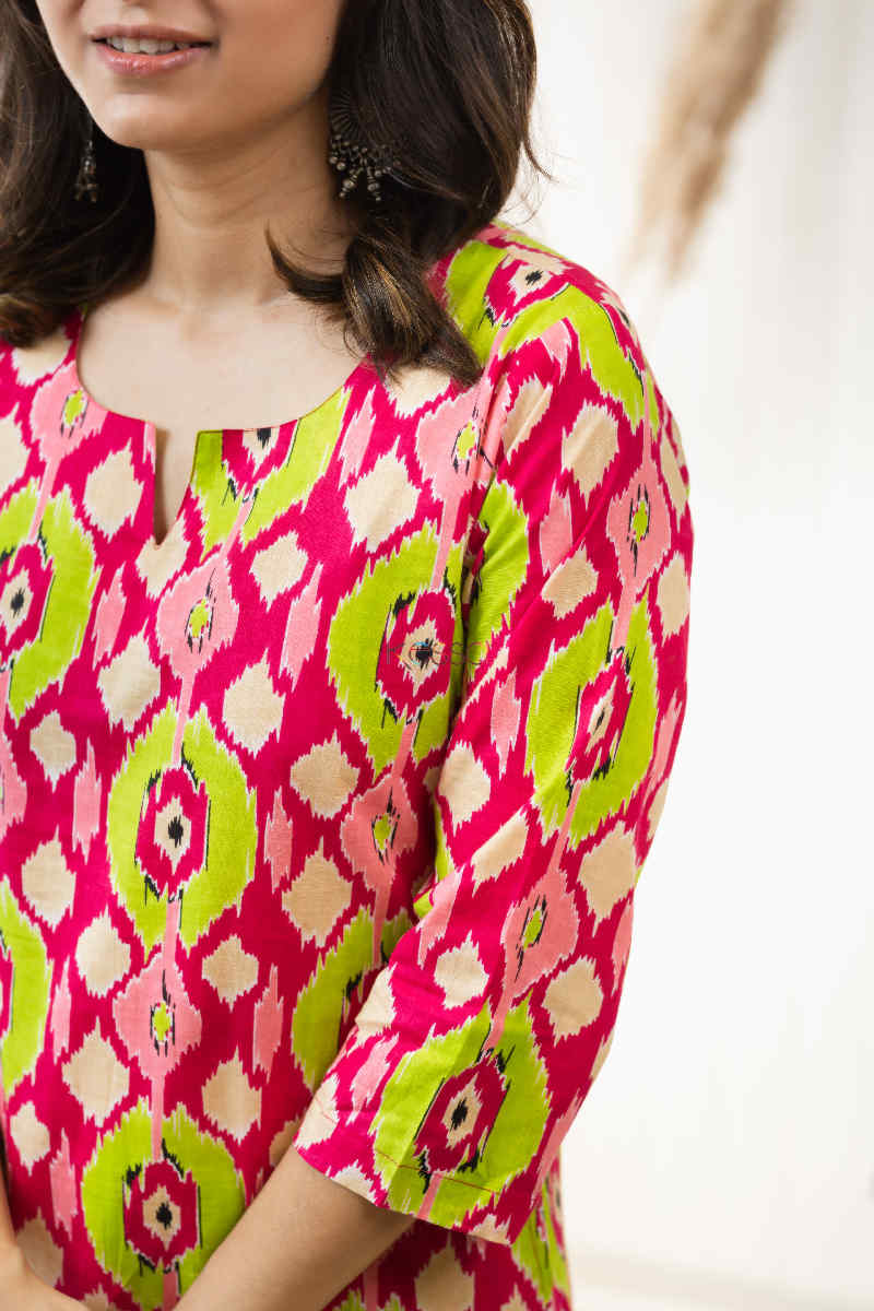 Image for Kusvaa De90 Jazira Straight Kurta Closeup