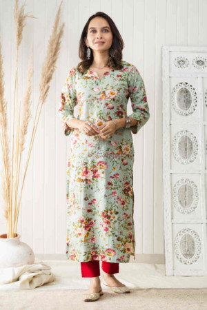 Image for Kusvaa De98 Raghbat Straight Kurta Featured