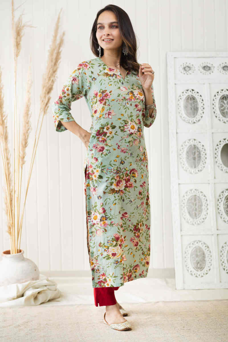 Image for Kusvaa De98 Raghbat Straight Kurta Look