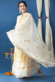 Image for Kusvaa Ke11 Ramya Chanderi Silk Straight Fit Kurta Dupatta