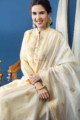 Image for Kusvaa Ke11 Ramya Chanderi Silk Straight Fit Kurta Sitting