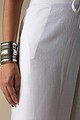Image for Kusvaa Sap10 Malmal Lukhnawi Palazzo White Side New