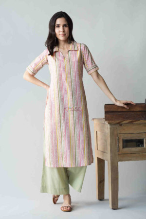 Image for Kusvaa Taf59 Sabrang Straight Fit Kurta Featured