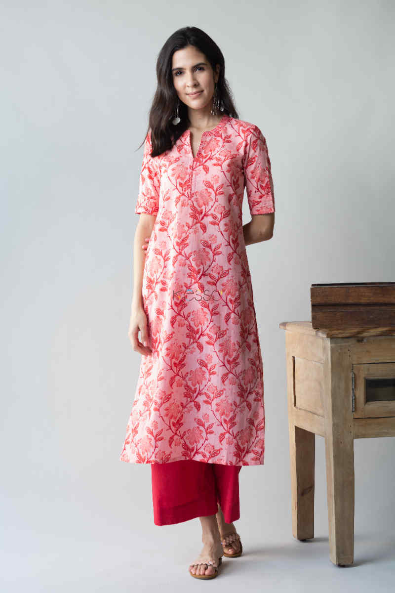Image for Kusvaa Vcr59 Humeira Straight Kurta Front