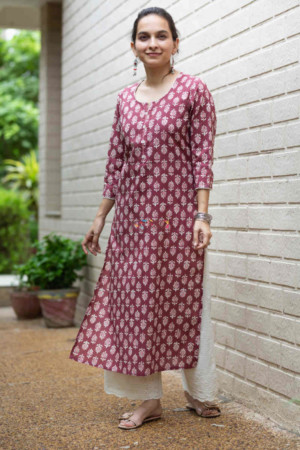 Image for Kusvaa Vcr63 Mashaaq Staright Kurta Featured