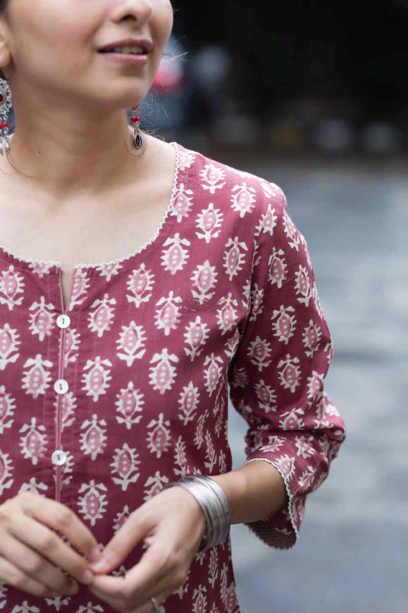 Image for Kusvaa Vcr63 Mashaaq Staright Kurta Neck