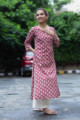 Image for Kusvaa Vcr63 Mashaaq Staright Kurta Side