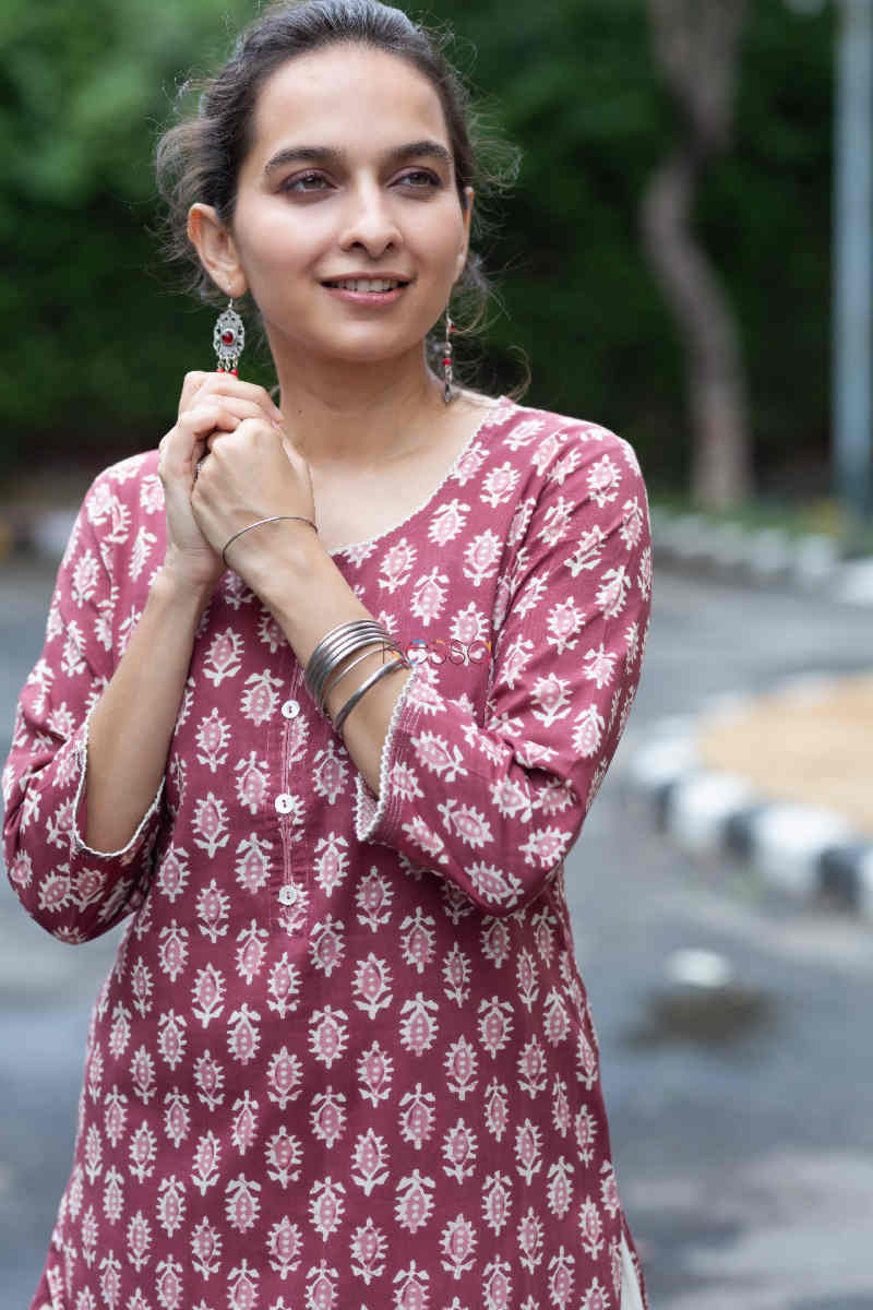 Image for Kusvaa Vcr63 Mashaaq Staright Kurta Top