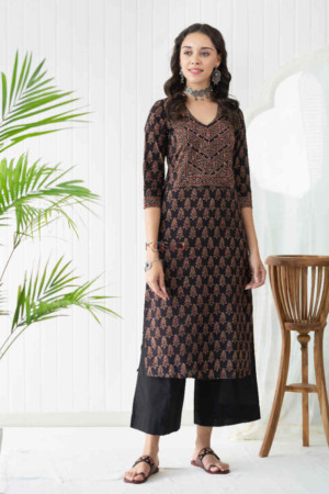 Image for Kusvaa Vcr64 Kalpini Straight Kurta Featured