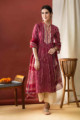 Image for Kusvaa Vcr69 Khushnuma Staright Kurta And Dupatta Set Front