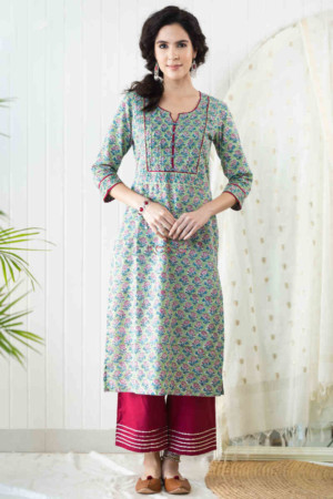 Image for Kusvaa Vcr70 Maadno Straight Kurta Featured