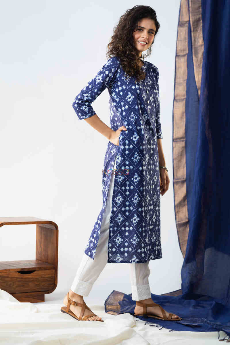 Image for Kusvaa Vcr73 Ivaanshika Straight Kurta 1 Side